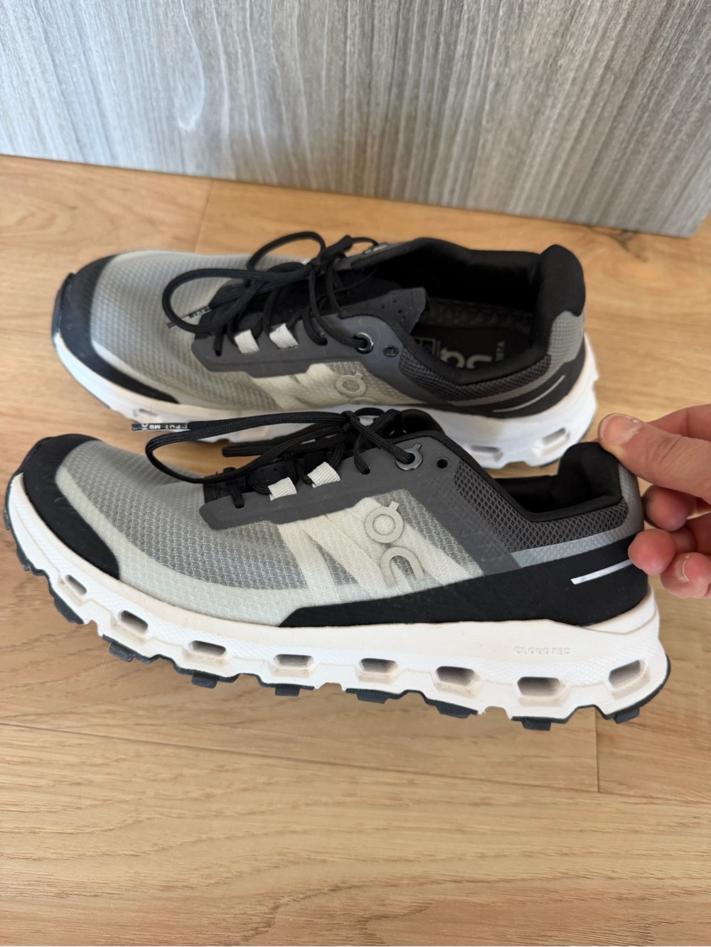 On Running Men's Trail Runners in Gray and Black